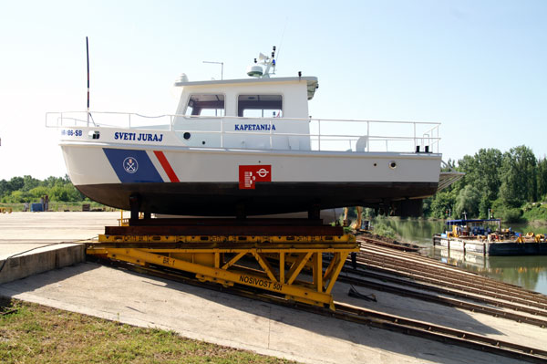2008.05.27. - Sisak – Svečano porinuće čelične ophodne brodice za nadzor sigurnosti plovidbe na rijeci Savi